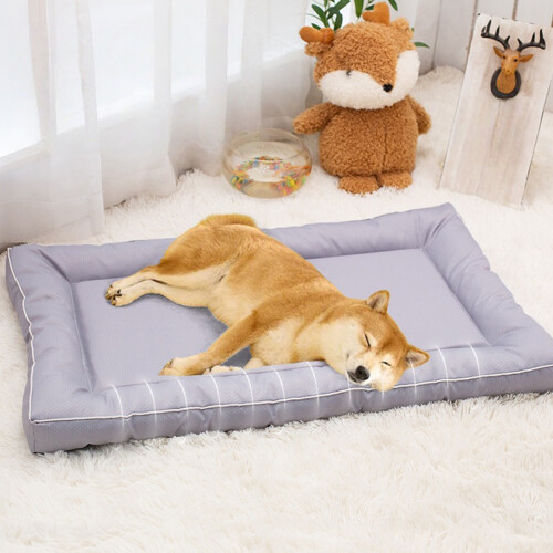 Oversized Dog Bed with Waterproof Cover Soft Nest-Blue L 2