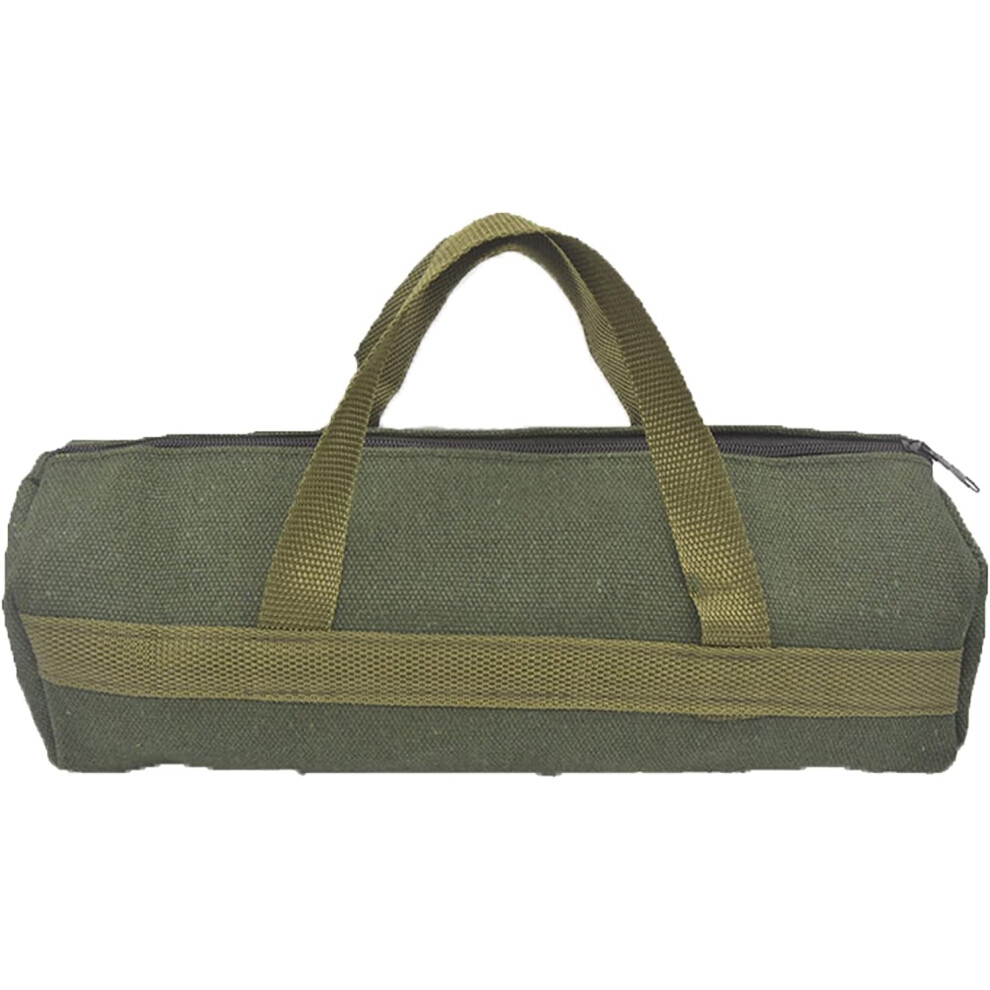 Portable Tool Storage Canvas Pouch, High Capacity For Professional Electricians And Maintenance Workers, Wide Mouth Access To Keep Tools Organized And 9489125557551