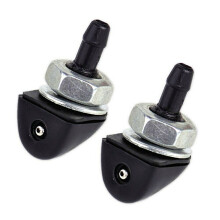 2Pin Car Windshield Washer Bottle Tank 17.5x13x8cm White with 12V Pump