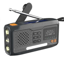 2025 Solar Hand Crank Noodradio 4-wegs Aangedreven voor DAB/FM/Bluetooth-compatibele radio Leeslamp 3