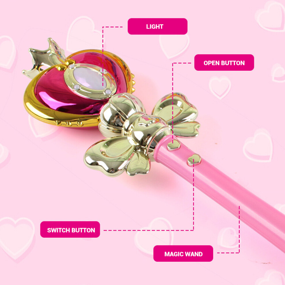 Musical Sailor Moon Wand Toy, Flashing 37*9*4Cm, Aa Batteries Light 4291363939908