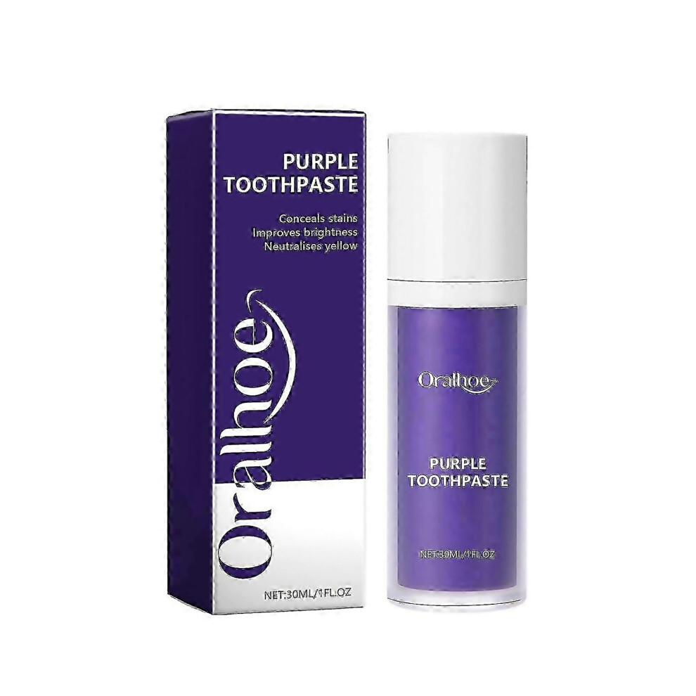Purple For Toothpaste Deep Cleaning Tartar Stains Odor Fresh Breath Toothpaste