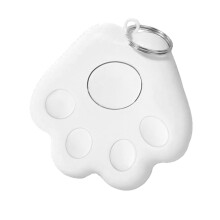 Key Finder Mini GPS Pet Tracker Cat Claw Shape RealTime Positioning Track Lost Items For Dogs Cats Kids Wallets White