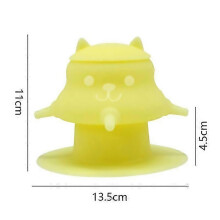 For Puppy Milk Feederdispenser Food Grade Silicone With 4 Dummy Nipples 230ml Capacityleak Proof Ide yellow