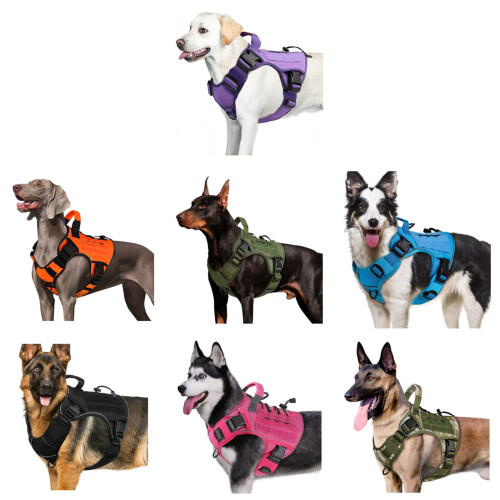 Small to Large Dog Harness Reflective Strips-M Black 1