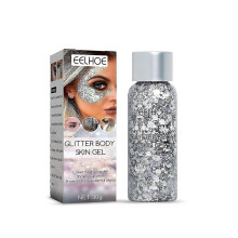 For Glitter Body Skin Gel Makeup Fish Scale Glitter Gel Glitter Stage Show Makeup Props Eyeshadow De Silver
