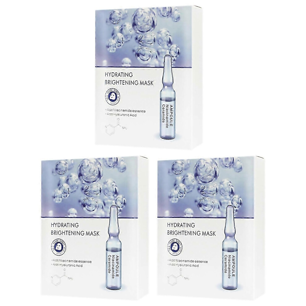 For Niacinamide Face Mask Niacinamide Ceramide Ampoule Serum Sheet Mask Brightening Barrier Repair T