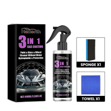 For 3in1 Car Coating Spray Brightening Tire Cleaning Polishing Solution With Hydrophobic Uv Dirt Pro