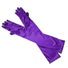 For Satin Long Gloves Womens Opera Comfy Soft Silky Evening Party Prom Handyvan Suitable For Everyda Purple