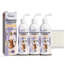 For 118ml Dog Ear Cleaner Ear Infection Treatment For Dogs Cats Eliminates Ear Odour Removes Wax Dir 3bottles
