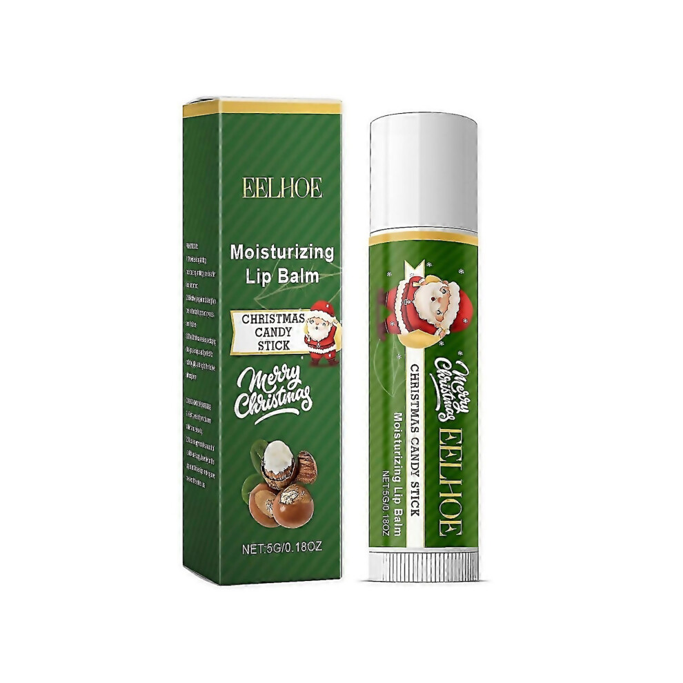 White For Christmas Lip Balm Moisturizing Nourishing Lip Care With Beeswax Glycerin Avocado Butter
