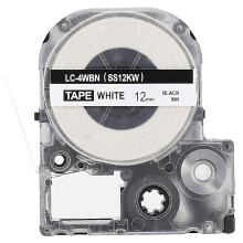 For Label Tape Ribbon For King Jimepson Printer Printing Paper Office Supply12mm On Black White