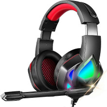 For New H100 Illuminated Rgb Headset Mobile Computer Gaming Headset 35mm Wired Gaming Headset For Ps Headphones & Headsets