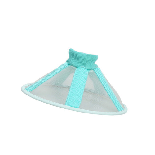 Comfortable Pet Collar Recovery Cone Comfortable Mesh-Blue M