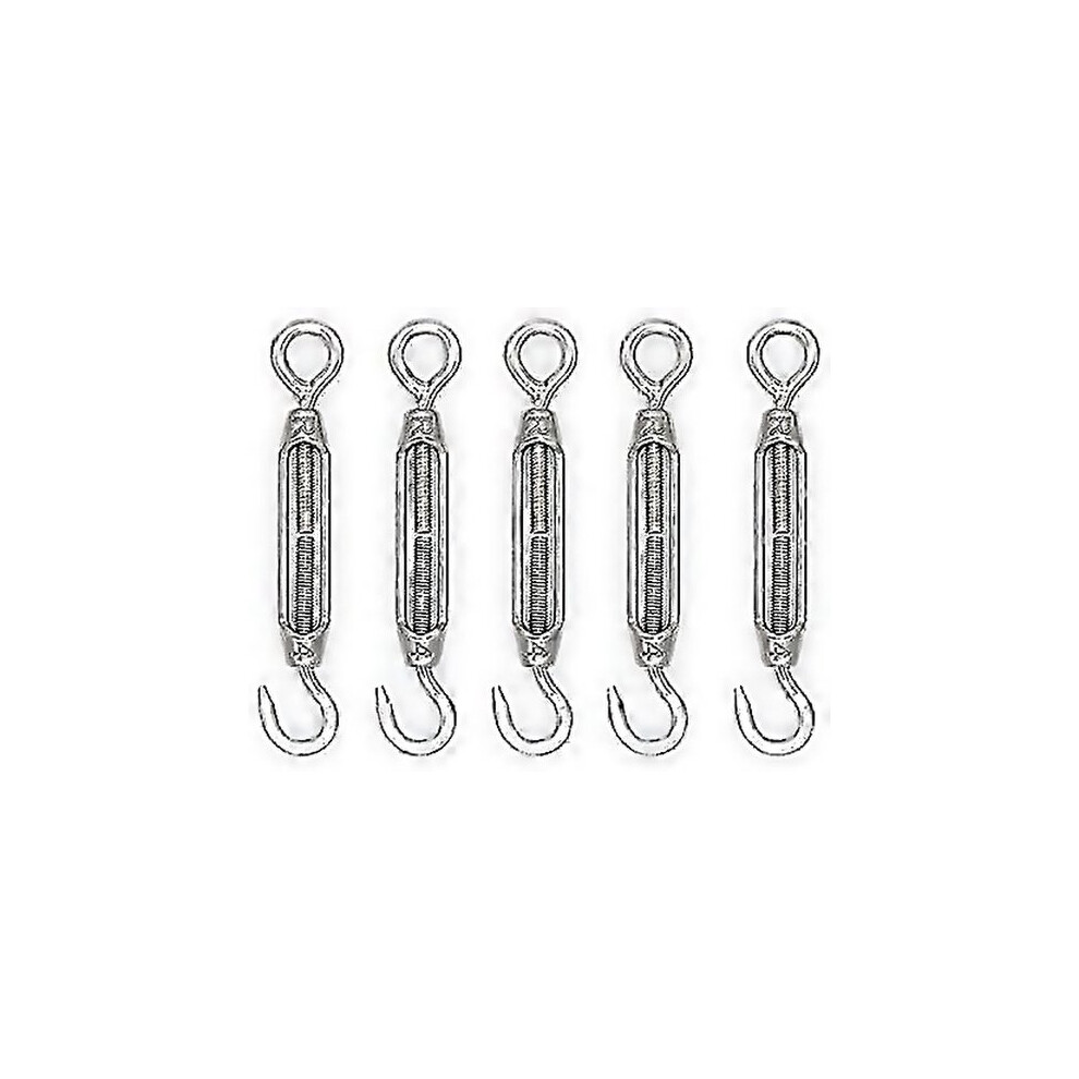 For 10Pcs M4 Stainless Steel 304 Hook Eye Turnbuckle Hook Wire Ropetension Hooks, Buckles & Fasteners 6000002311580
