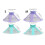 Comfortable Pet Collar Recovery Cone Comfortable Mesh-Blue M 4