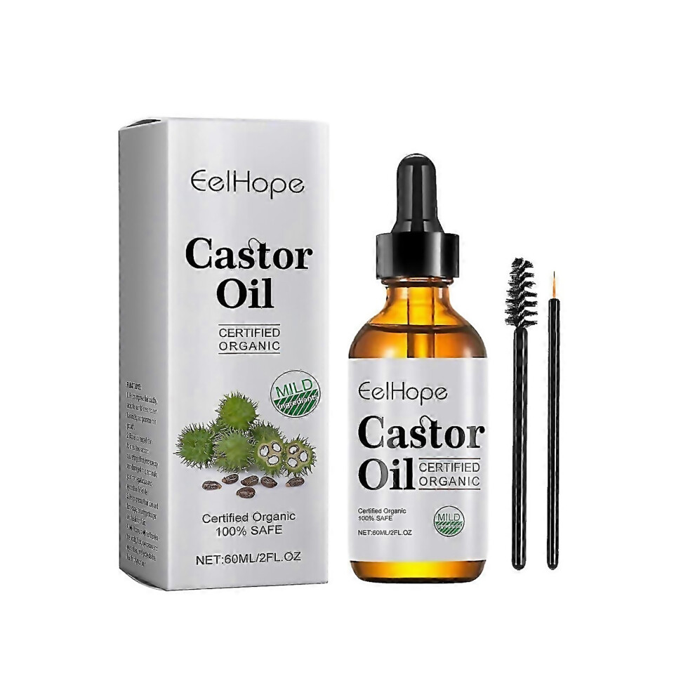 For Castor Oil Hair Growth Serum For Hair Eyebrows Eyelashes Nourishing Moisturizing And Strengtheni
