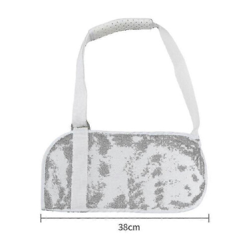 (White) Mesh Arm Sling Support Brace Immobilizer Injury Shoulder Elbow Dislocated Support Strap Tool 2
