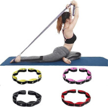 (Style 2) Yoga Pull Strap Belt Polyester Latex Elastic Latin Dance Stretching Loop Pilates Resistance Bands Gym Fitness Exercise Equipment