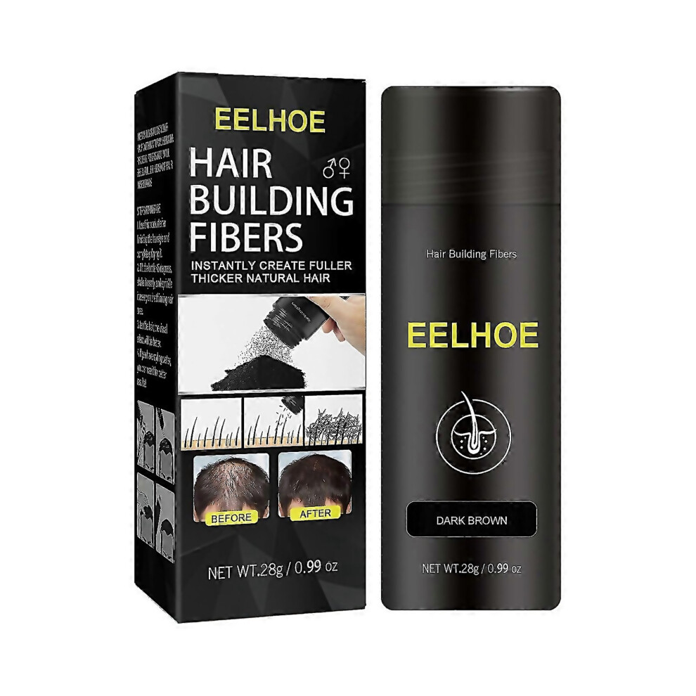 Dark/Brown For Fiber Hair Powder Spray Nature Keratin Hair Fibers For Thinning Hair With Spary Hair Fiber Refil