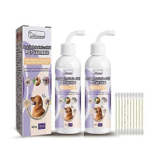 For 118ml Dog Ear Cleaner Ear Infection Treatment For Dogs Cats Eliminates Ear Odour Removes Wax Dir 2bottles