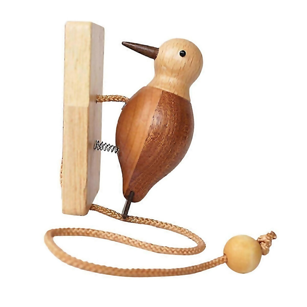For Wooden Woodpecker Door Bell Easy Installation Hanging Ornament Woodpecker Door Knocker For Indoo 6000002313874