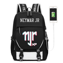 (25inch, 7) Kids Backpack Soccer Star Themed School Bag Large Capacity Water Resistant Oxford Backpack for Boys Girls