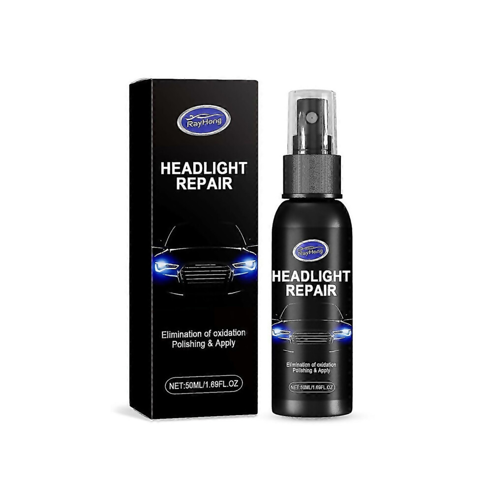 For 50ml Car Headlight Repair Spray Scratch Oxidation Yellowing Remover For Clear Safe Driving-image-OPC-PN97DBD-NEW