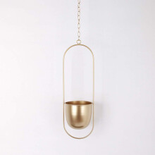 Vasi sospesi per interni ed esterni, design Mid-Century da parete e soffitto, eleganti e raffinati supporti in metallo per un complemento d'arredo