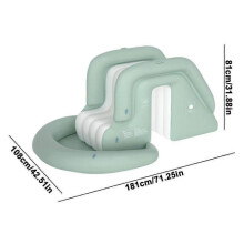 (slide) Inflatable Swimming Pool With Pool Slide Outdoor Anti-dump Water Slide Children's Summer Inflatable Water Park Toys
