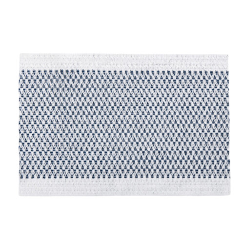 Stylish Polyester Table Mats Japanese Inspire-White Dark Grey
