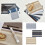 Stylish Polyester Table Mats Japanese Inspire-White Dark Grey 2