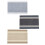 Stylish Polyester Table Mats Japanese Inspire-White Dark Grey 4