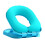 Ice Silk Cover Foldable Desk Pillow Memory Foam for-Blue 1