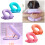 Ice Silk Cover Foldable Desk Pillow Memory Foam for-Blue 4