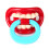 Funny Red Silicone Baby Pacifier for 3+ Months – 7x4cm Gift 2