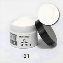 For 50ml Leather Repair Cream Filler Compound Leather Restoration For Shoe Carseat Sofa Coats Holes white