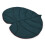 Cats Reversible Mat Bed Soft Cushions for Small-Dark green 1