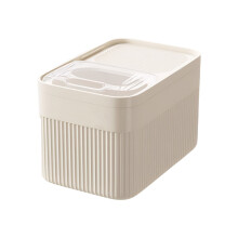 Pet Food Storage Container Large Capacity Airtights-Creamy M