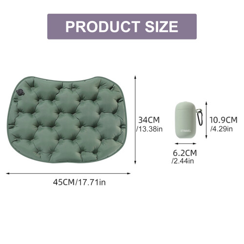 Inflatable Sitting Solution for Hiking Beach Outings-grey 2