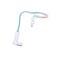 Flexible Parrots Perch Stand Colorful Pet Bird Stand-Blue