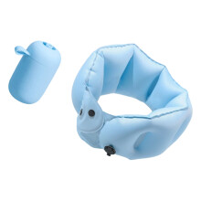 Portable Inflatable U Shape Neck Pillow for Travel Camping-Blue