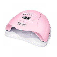 (EU Adapter, Pink) 80w Nail Dryer Led Nail Lamp Uv Lamp For Curing All Gel Nail Polish With Motion Sensing Manicure Pedicure Salon Tool