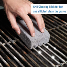 4Pcs Grill Cleaning Blocks Foam Glass Pumice Stones 10x7x4cm Reusable