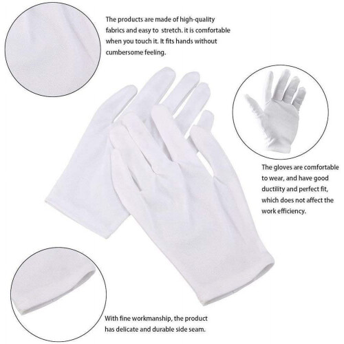 (White) Pair Cotton Workwear, 24 Pack 2