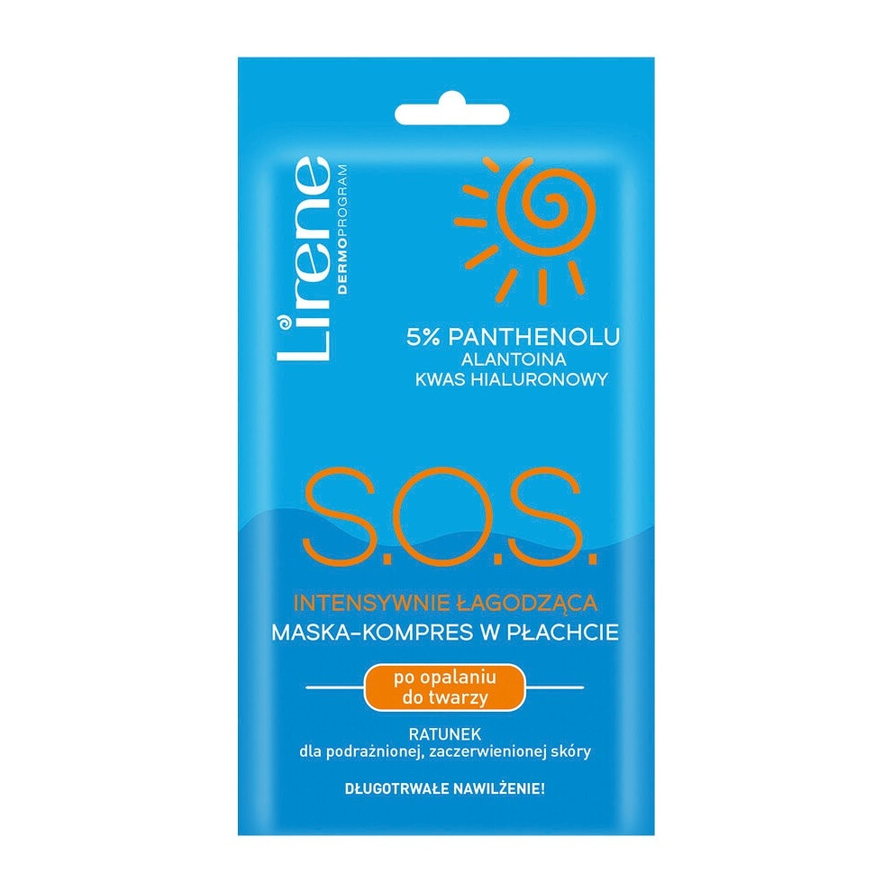 Polskie Suplementy Lirene S.o.s. Intensively Soothing Mask-Compress In A Sheet 15Ml Maska-Kompres