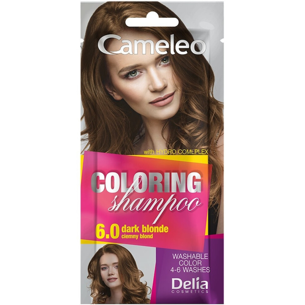 Polskie Suplementy Delia Cameleo Coloring Shampoo Blond No. 6 Pack1 Koloryzujacy