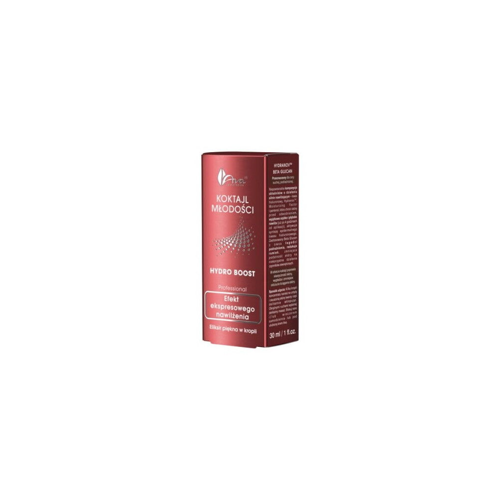 Polskie Suplementy Ava Youth Cocktail Hydro Boost 30Ml Serum Do Twarzy Jedrnosc Skory Elastycznosc