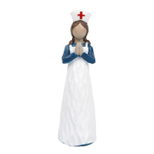 Minaiture Nurse Statue Displaying Candle Heart Lamp Design-B