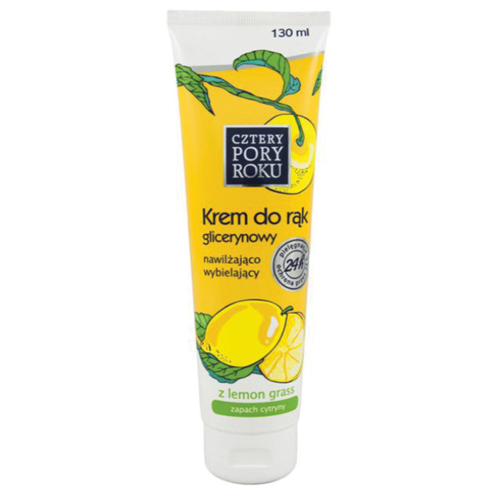 Polskie Suplementy Cream Cztery Pory Roku Glycerin Hand Lemon 130Ml Hand Cosmetic Roku Krem Do Rak
